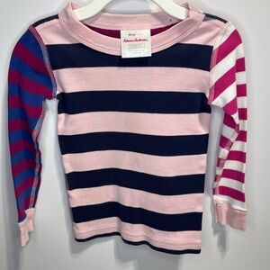 Hanna Andersson Colorful Striped PJ Shirt
